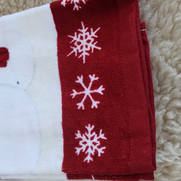 NWT Set Of 2 St. Nicholas Square Snowman Kitchen Towels ♥️⛄️🖤🎁 - Picture 3 of 13
